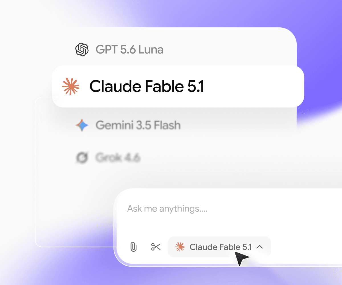 Switch to your favorite AI model