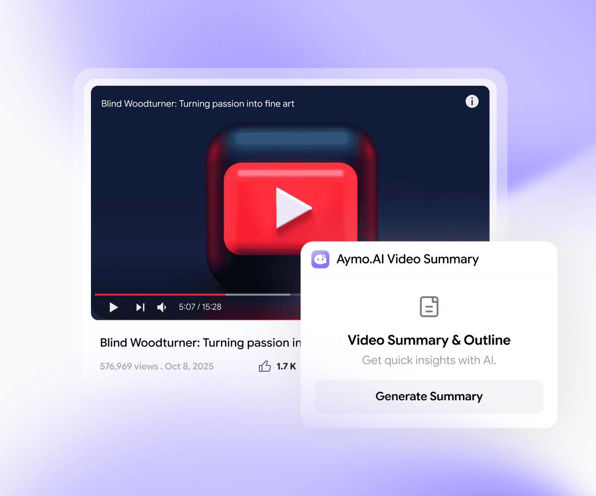 YouTube summaries