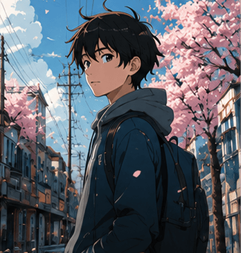 AI generated anime style visual