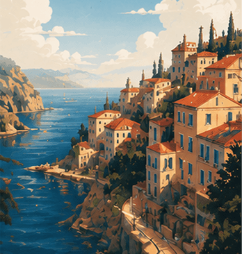AI generated illustration style visual
